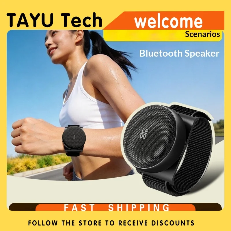 LEDO Bluetooth Speaker IPX7 Waterproof Loud Volume Portable Wrist Strap Mini High Fidelity Sound For Outdoor Bathroom All Scenes