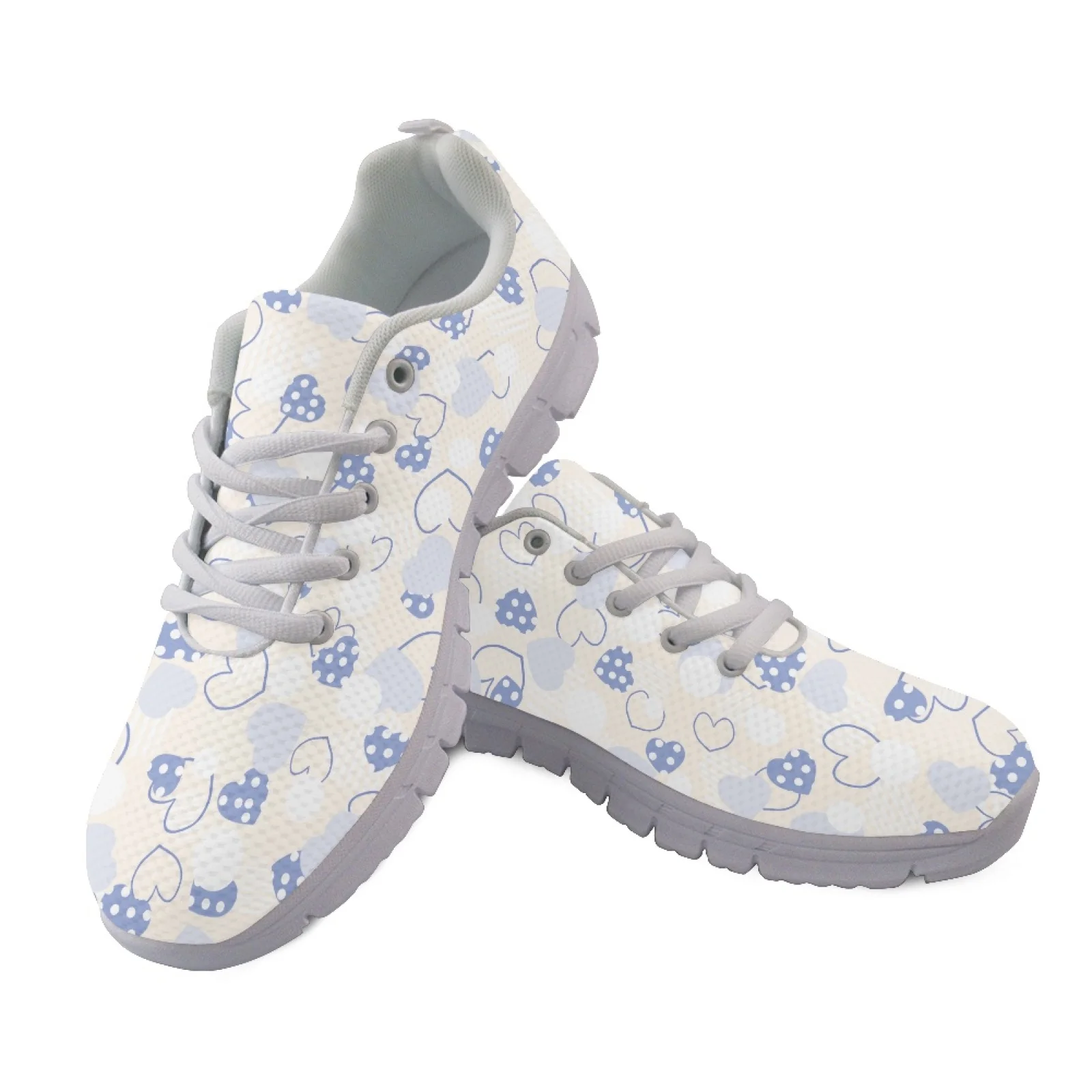 Coloranimal Lace-up Breathable Athletic Sneakers for Men Women, Lightweight Running Shoes for Hiking and Travel