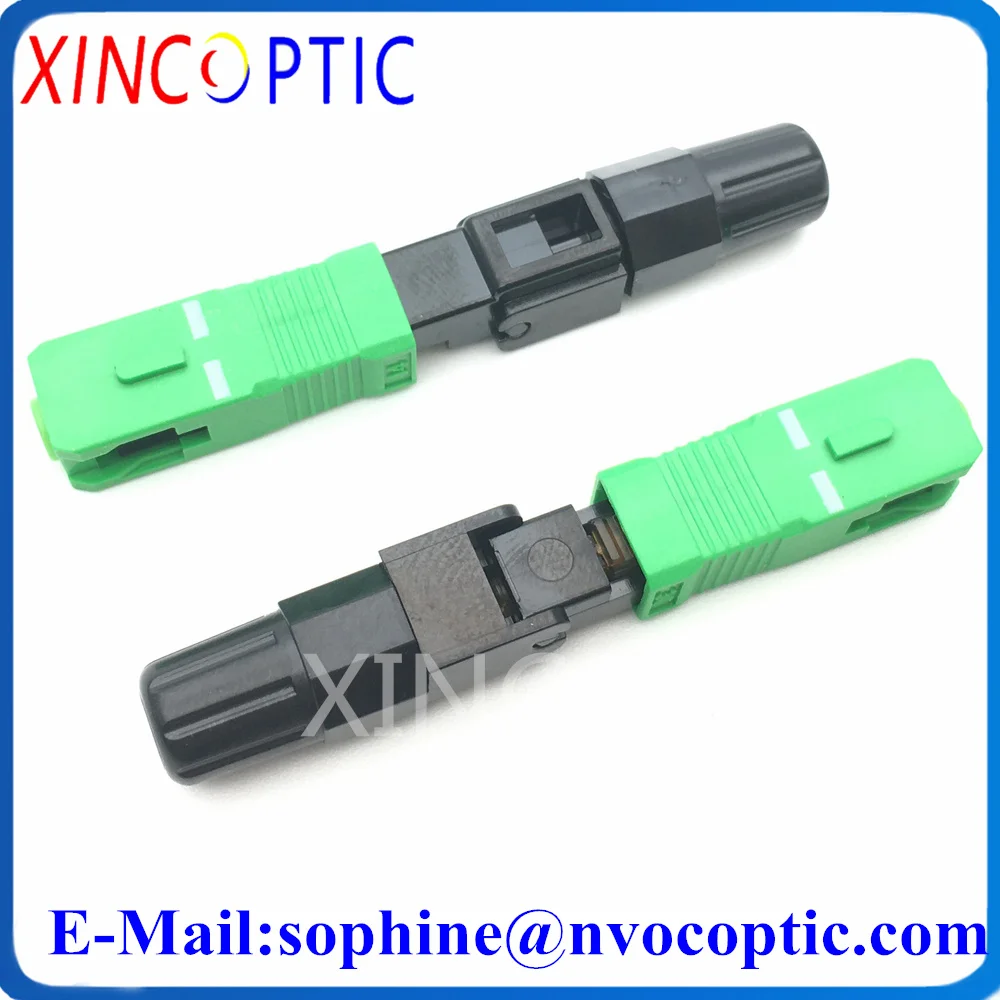 55mm SCUPC SCAPC Embedded Quick Connector,Fiber Optical Assembled SC/APC UPC FTTH Fibre Fast