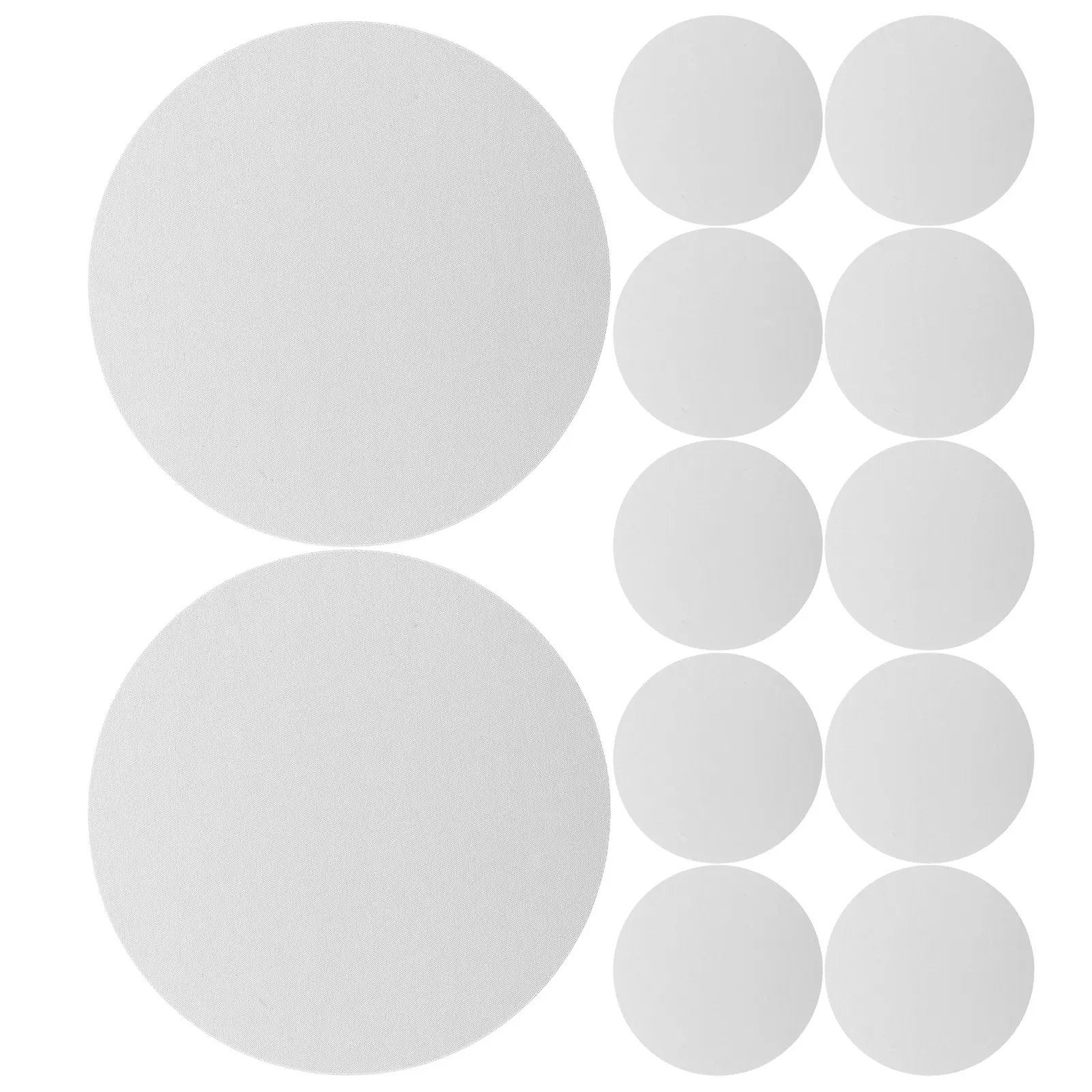12PCS Blank Sublimation Mouse Pad Round 2mm Thick Heat Transfer Printing Mat Non Slip Rubber Base DIY Photo Craft Gaming Office
