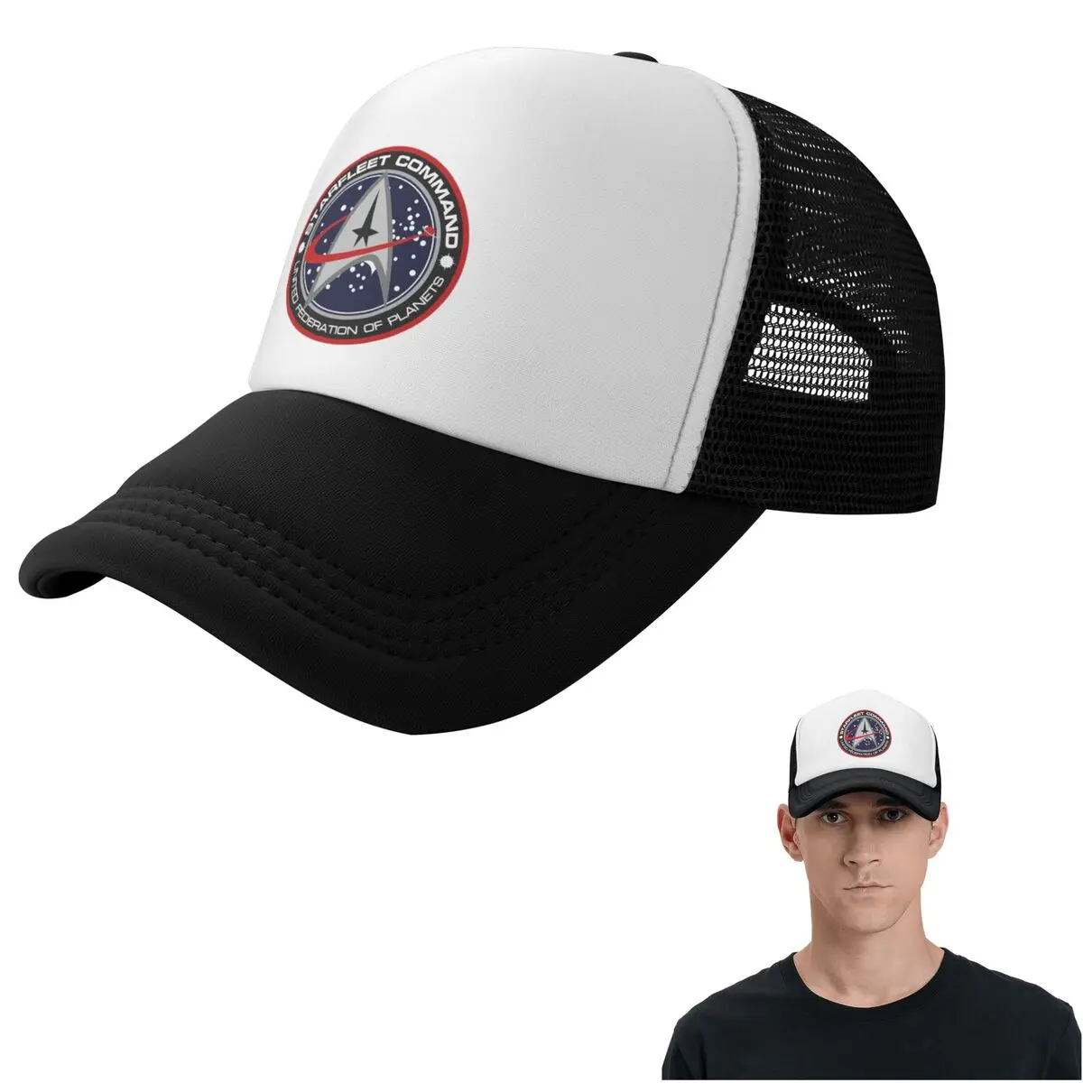 Star Treks Science Fiction TV Series _pixian_ai Cap Casual Mesh Baseball Caps Adjustable Hat Hip Hop Summer Unisex Baseball Hats