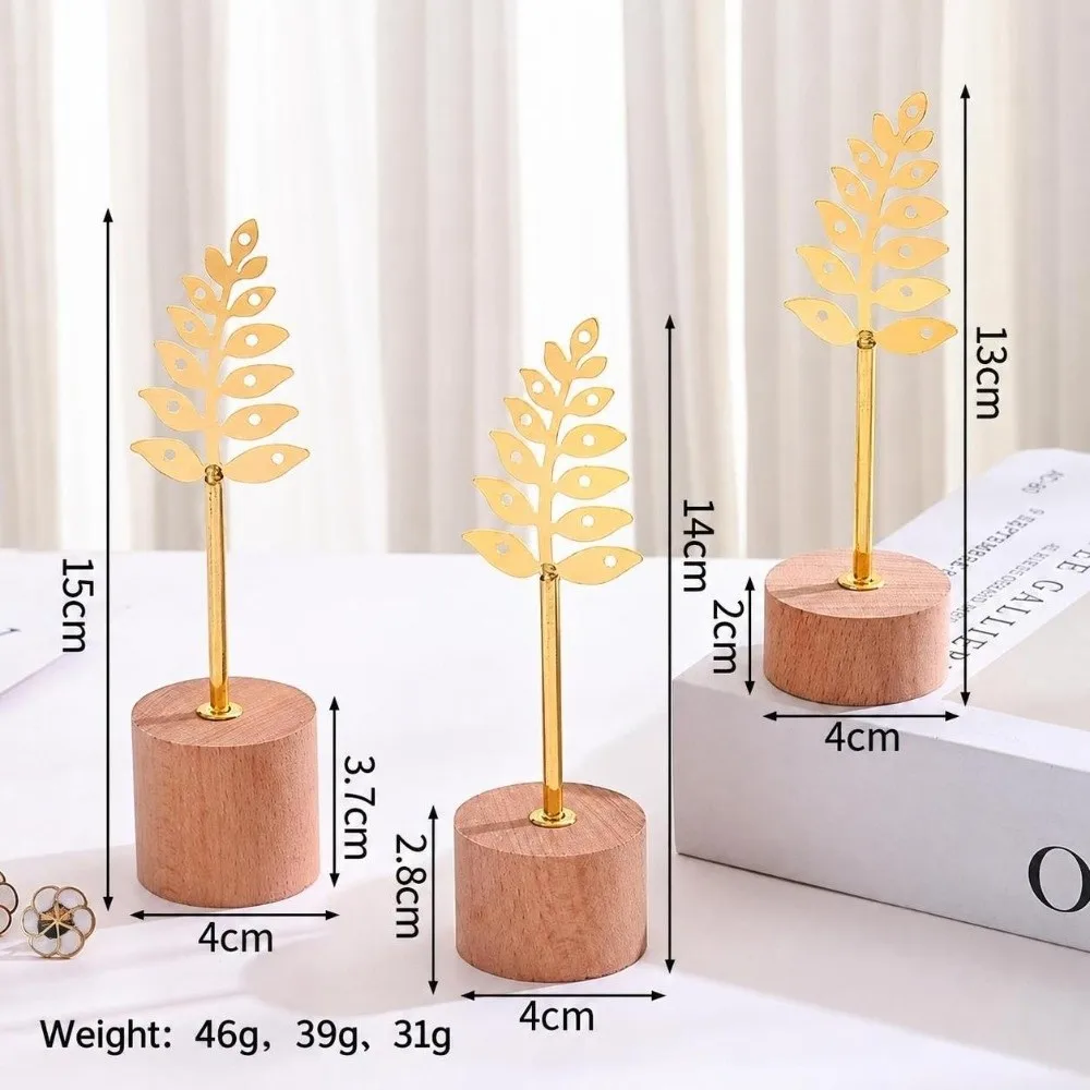 Metal Iron Earring Display Stand Wooden Base Desktop Decoration Ornament Earring Display Holder Jewelry Organizer Holder