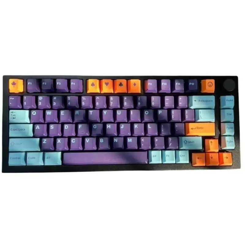 Purple Night Two Color ABS Keycaps Original Factory Height High end DIY E sports Full Set Personalized For Mechanical Keyboard