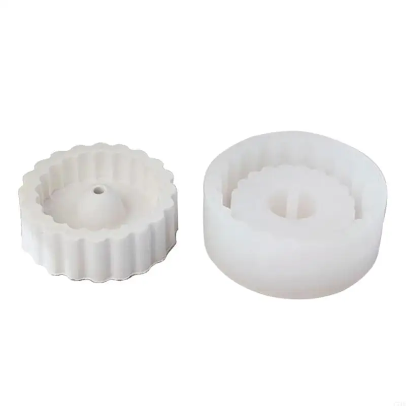 Incense Holder Resin Mold Gypsum Candlestick Mold Lotus Epoxy Casting Mold