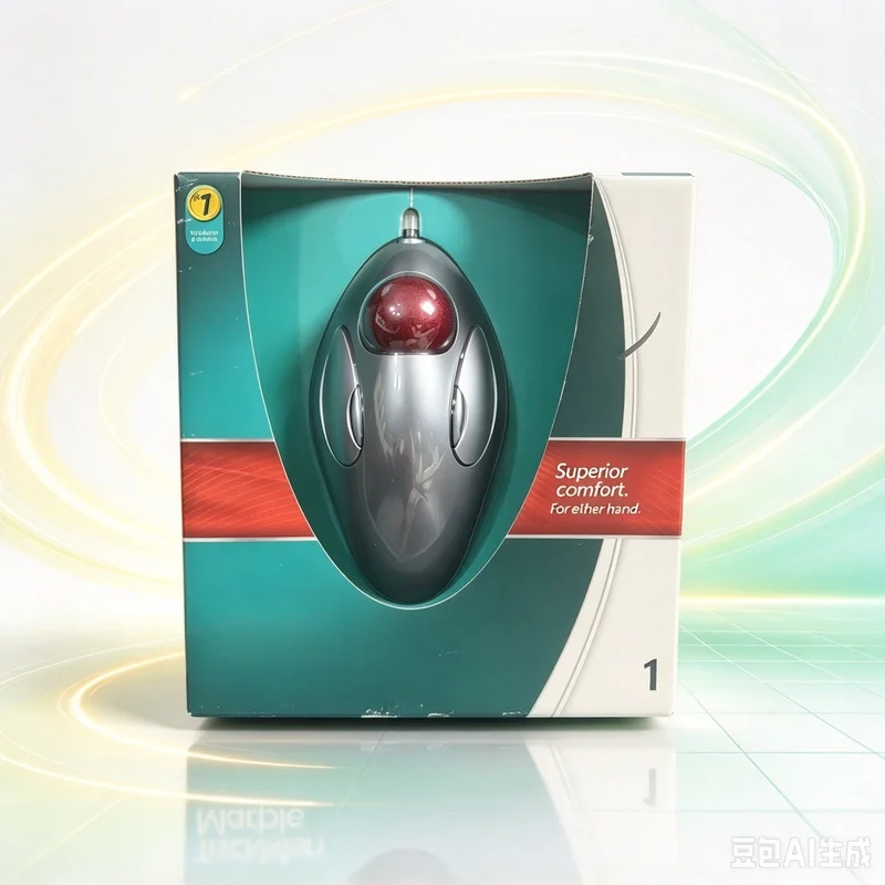 For Logitech Trackman Marble USB Wired Trackball Mouse T-BC21 910-000806 Ambidextrous Optical 4 Buttons