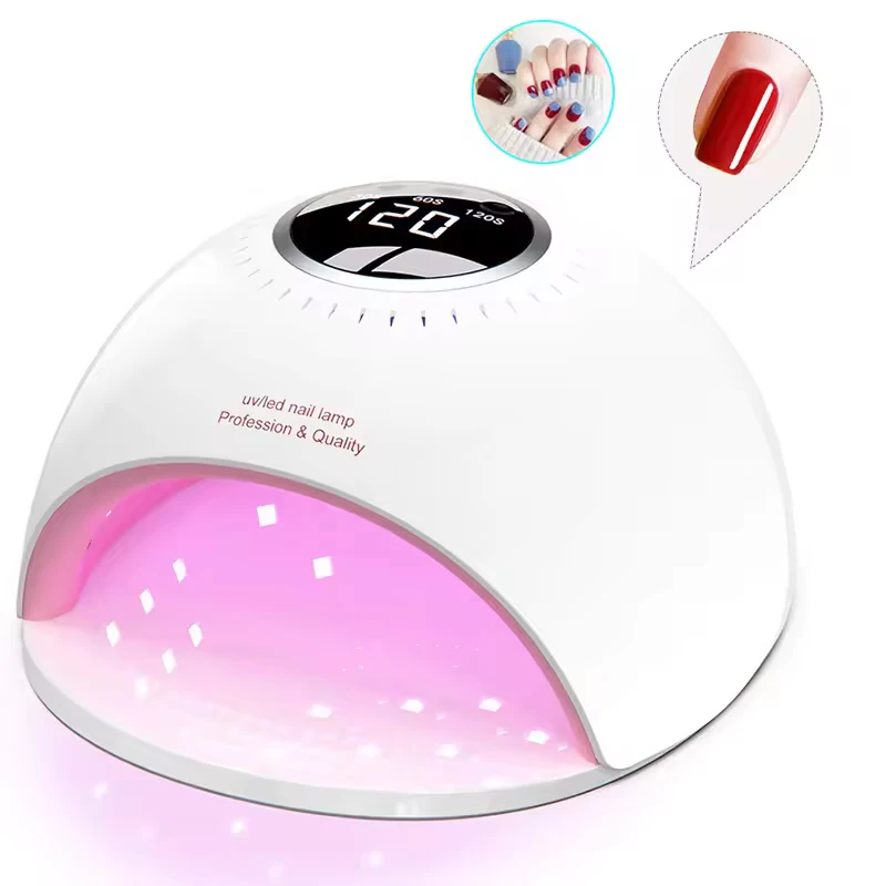 High Power Fast Curing Nail Lamp, Quick Dry UV LED Nail Dryer Manicure Tool for Home & Salon Use
