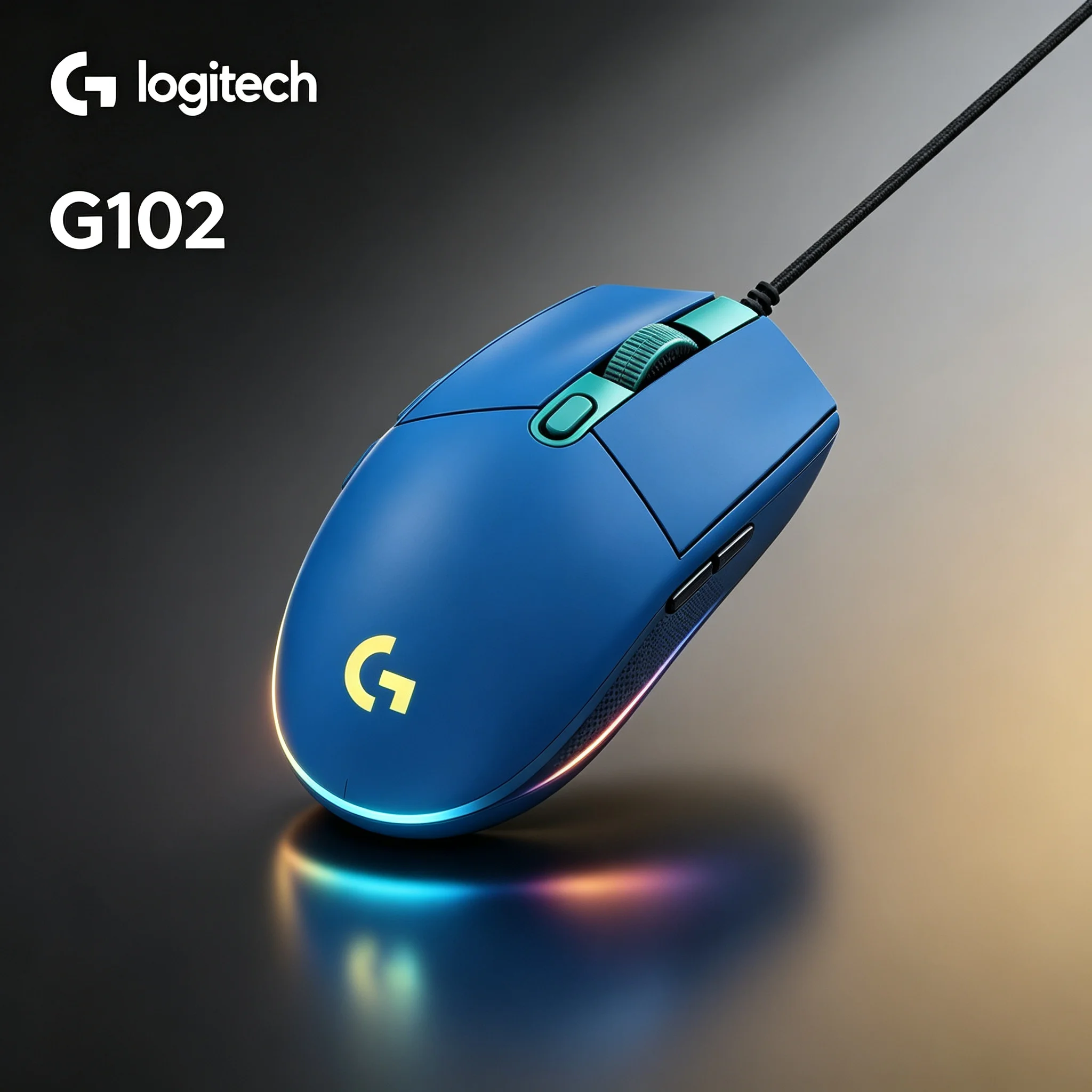 Logitech G102 Wired Game Mouse RGB Backlit For CS GO PUBG LOL Valorant High Sensitivity Gaming Office Computer Mice