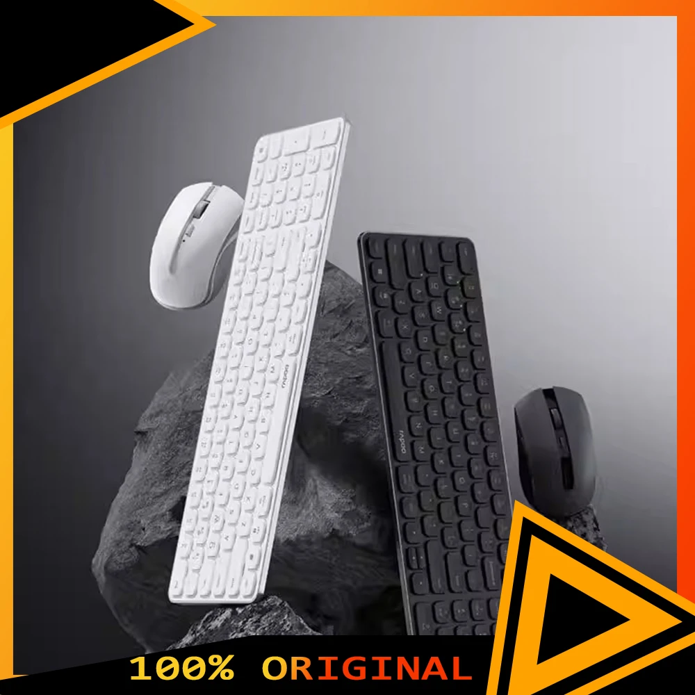 Rapoo 9350S Keyboard Three Modes 366g Long Battery Life Low Delay Keyboards 5.3mm Ultra-slim Body Pc Accessories Gifts