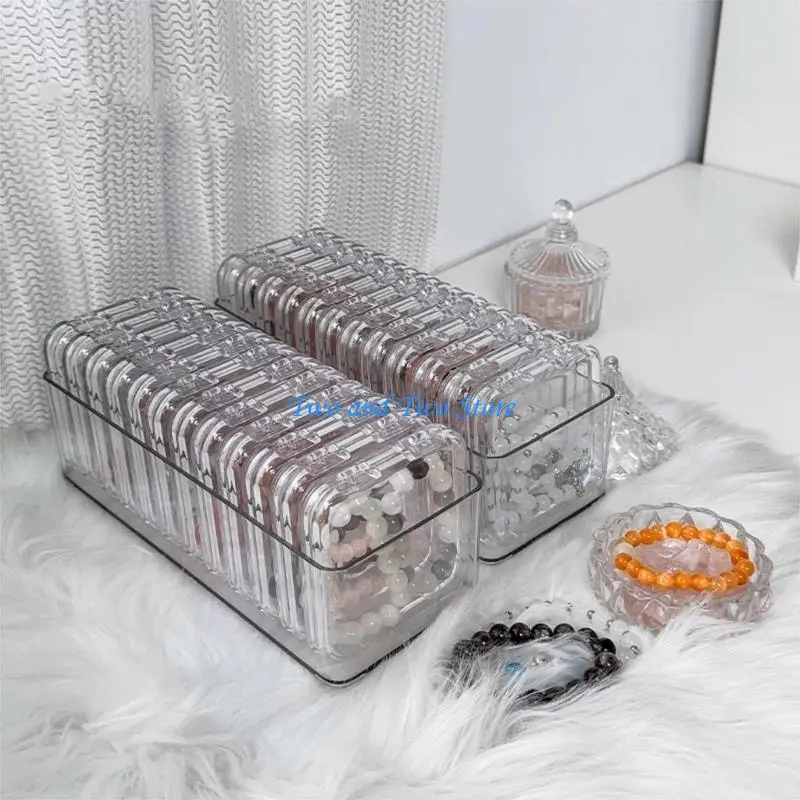 HX6F Clear Acrylic Bracelet Display Container Dustproof Jewelry Case for Exhibitions