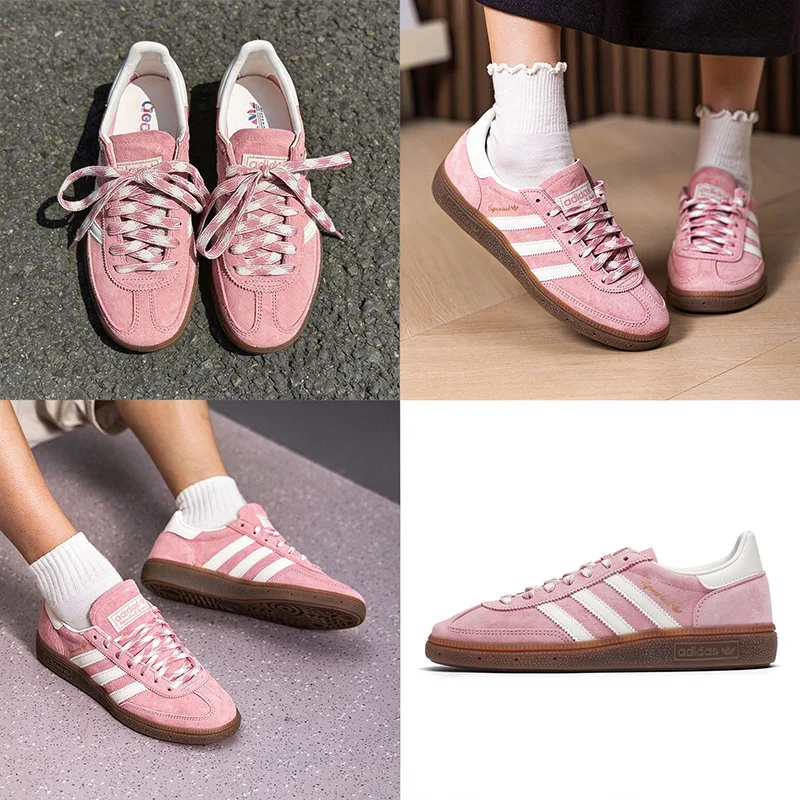 Adidas KJ6305 Lace Up Suede Sneakers Flat Sole Non Slip Retro Daily Casual Walking Shoes
