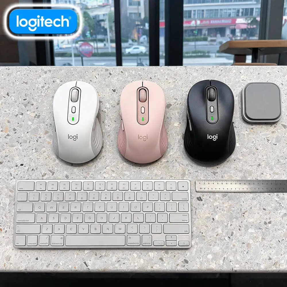 Logitech M650/M650L Wireless Ergonomic Mouse - 400-4000 DPI Adjustable, Advanced Optical Tracking, Rubber Grips, 10m Range