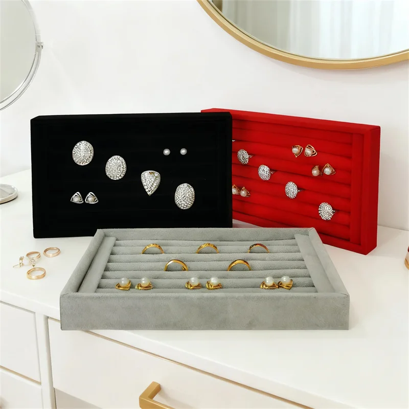 High-quality Color Velvet Jewelry Storage And Display Tray, Bracelet Jewelry Storage Tray, Jewelry Display And Presentation Item