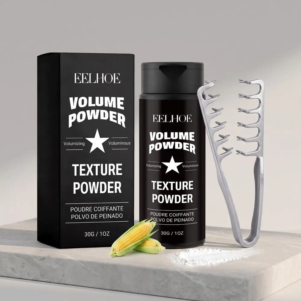 Volume Hair Powder 30g With Styling Comb Oil Control Instant Volumizing Texture Flexible Hold For Men & Women