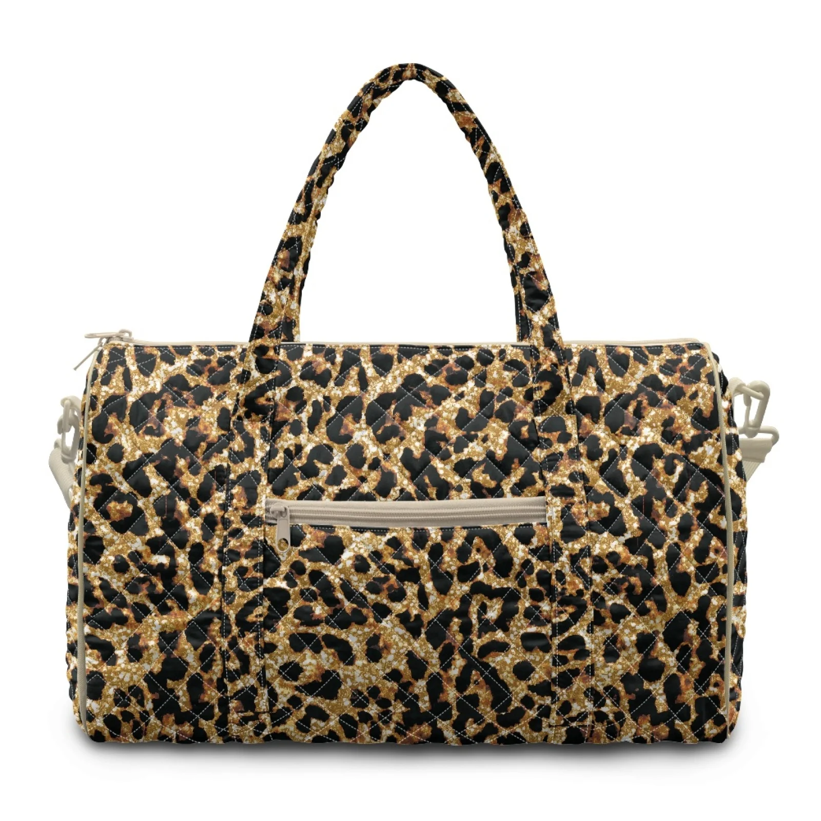 Coloranimal Leopard Print 2026 New Carry On Luggage Bags for Women Spacious Quilted Tote Bag