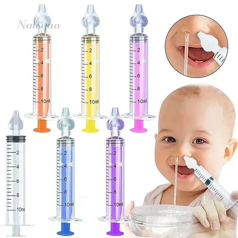 Needle Tube Baby Nasal Aspirator Syringe Nose Cleaner Kids Rhinitis Washer Reusable Nasal Irrigator for Child
