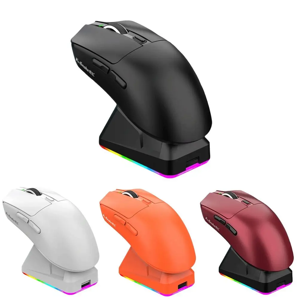 X11 PAW3311 Tri-Mode Bluetooth Mouse High Precision RGB Touch Wireless Mouse Programmable 12000 DPI Gaming Mouse