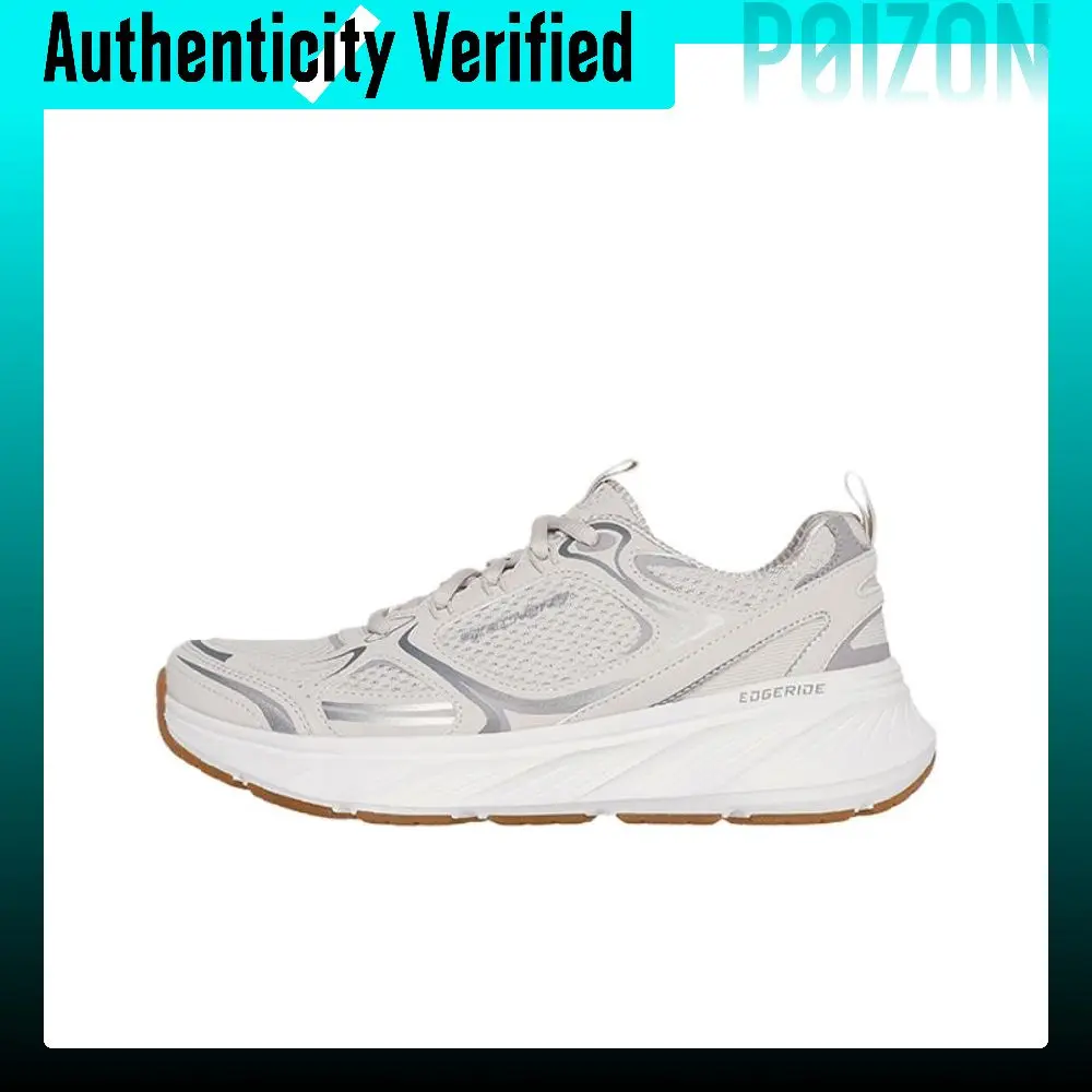Skechers Edgeride Abrasion Resistant Breathable Low top Casual Shoes Women's Beige Gray 150475-NAT