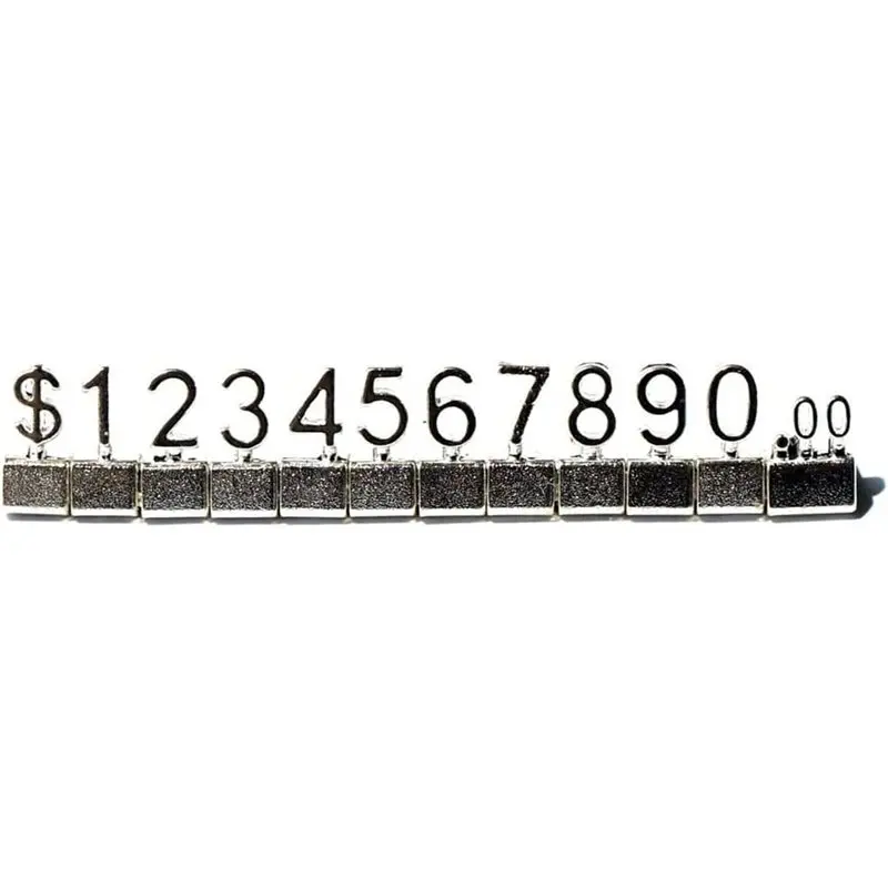 Price Display Cubes Blocks For 10 Sets Metal Price Tags For Jewelry For Counters Stand Adjustable Assembly