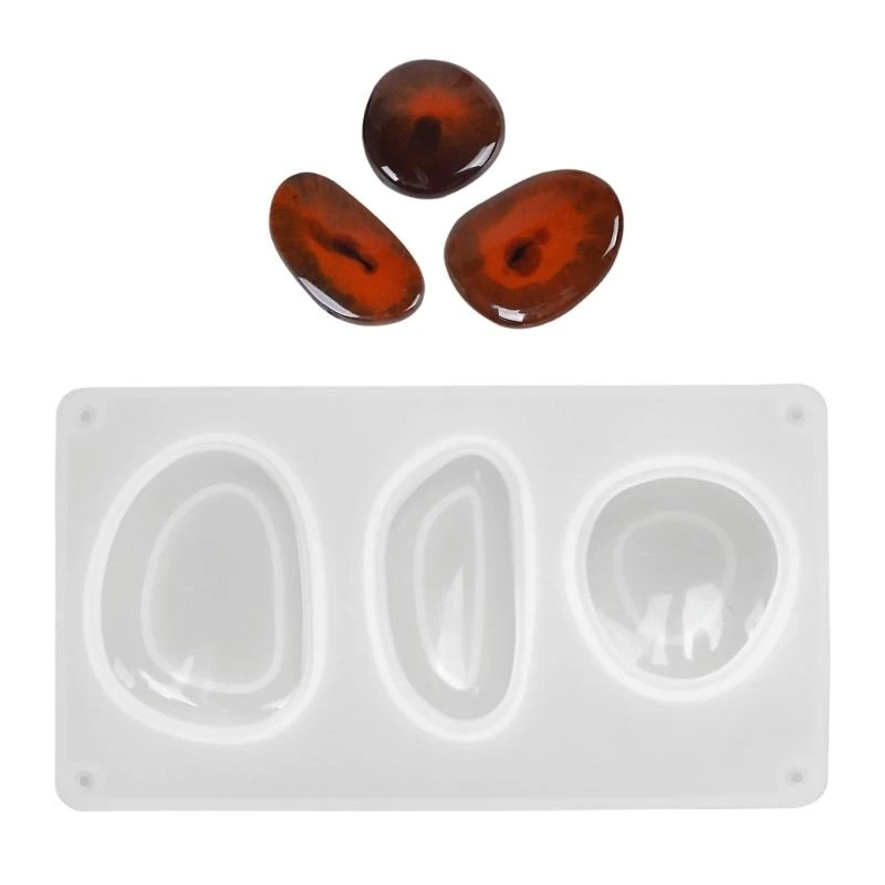  Flexible Silicone Mold Easy Releasing Mold Pendant Mold for Artistic Jewelry Creation Featuring Various Geometric Shapes