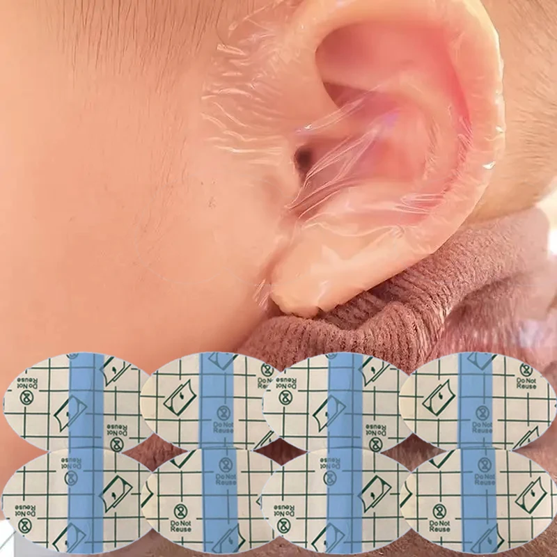 20/60/100pcs Baby Disposable Ear Stickers Shower Protection Ear Covers Waterproof Kids Shampoo Ear Protection Cover Baby Care