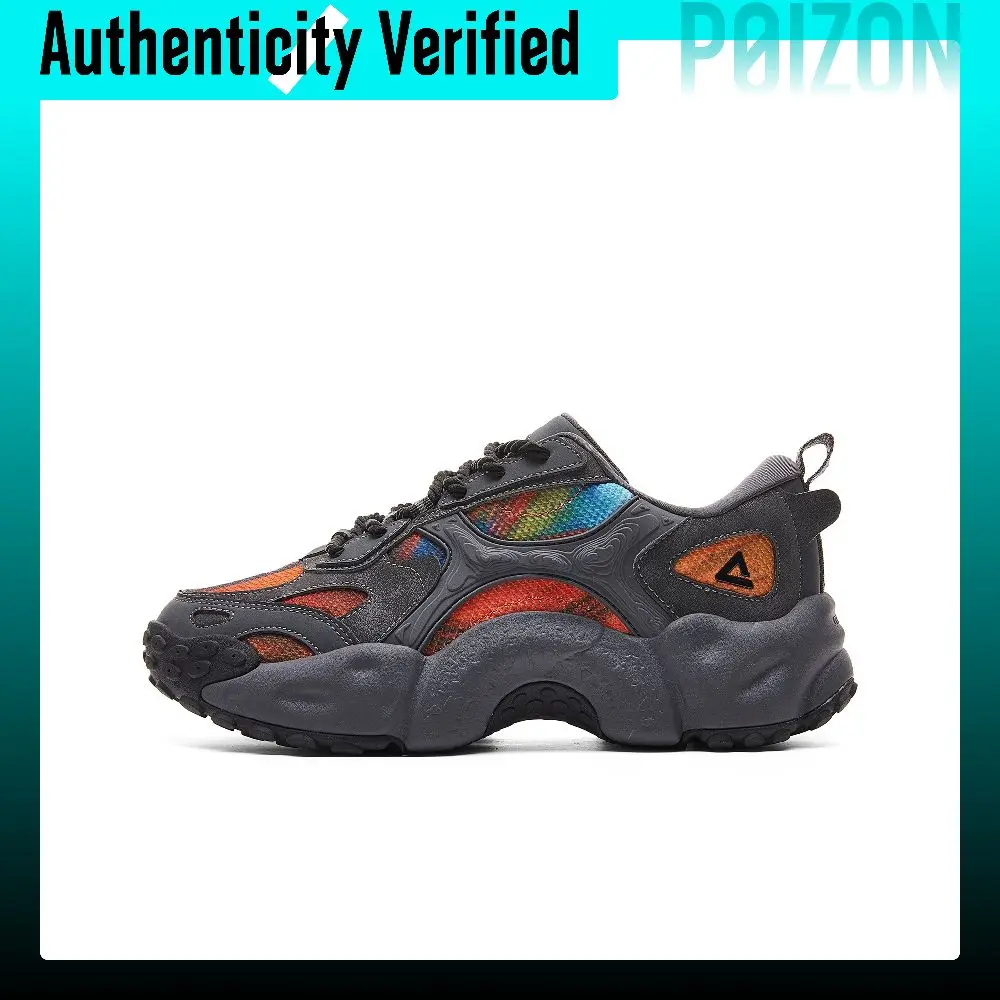 PEAK Cushioning Rebound Height Increasing Abrasion Resistant Slip Resistant Low top Casual Shoes Men's Dark Gray DE530401