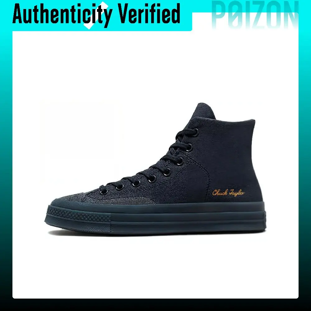 Converse Chuck 70 Marquis Canvas Shoes Unisex High-top Black Gray Color A03427C