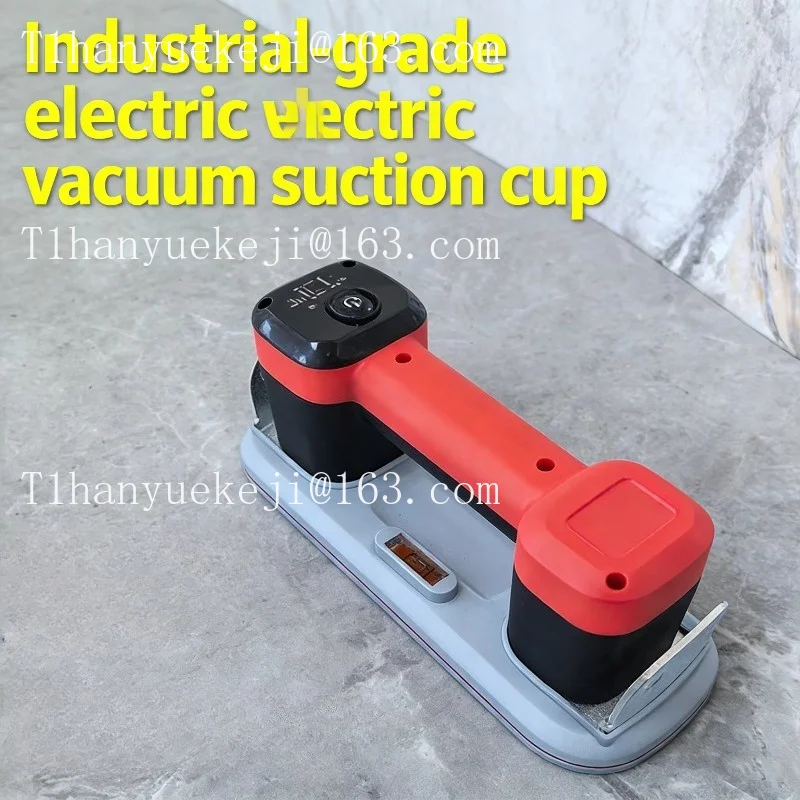 Electric Vacuum Suction Cup with Auto Pressurization, Drillable Metal Base for Lifting Tiles, Ceramics & Glass