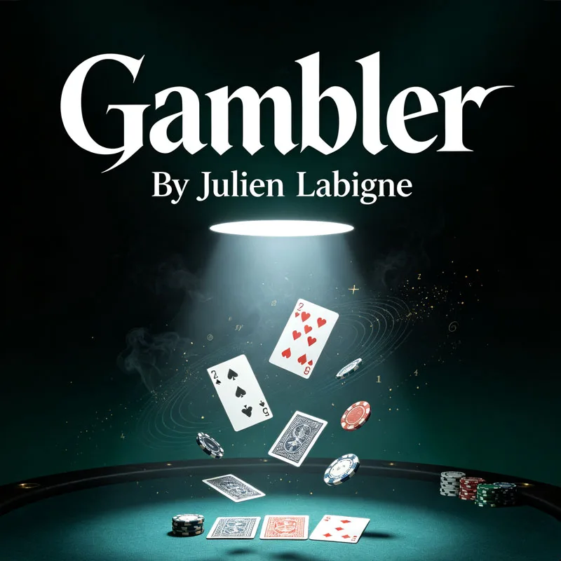 Gambler By Julien Labigne Mentalism Prediction Magic Trick Casino Chip Dice Card 1 in 624 Close Up Magic Prop Gimmicks