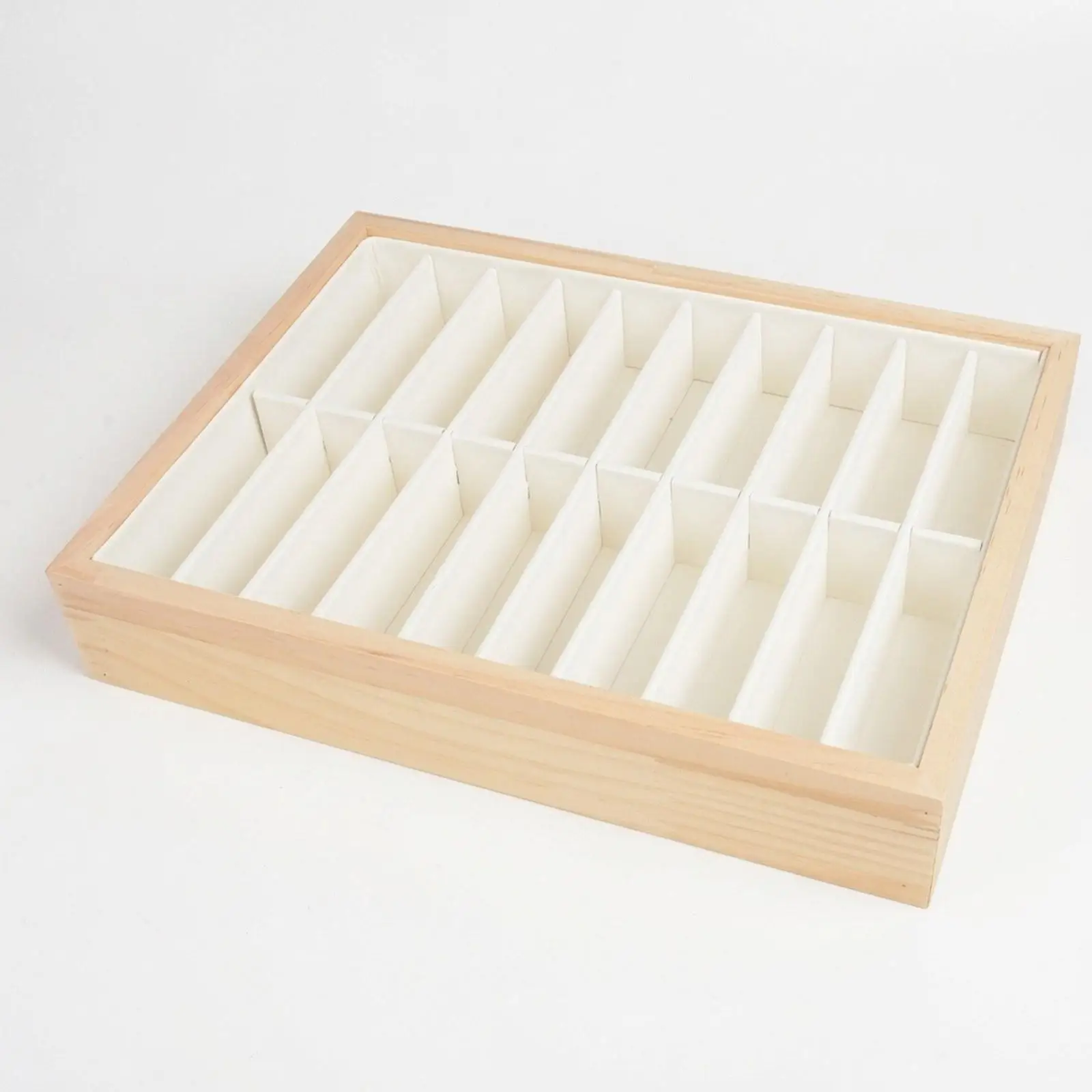 Wooden Bangle Case Organizer Display Box Jewelry Storage Tray for Bracelet Exhibition Counter Home Use