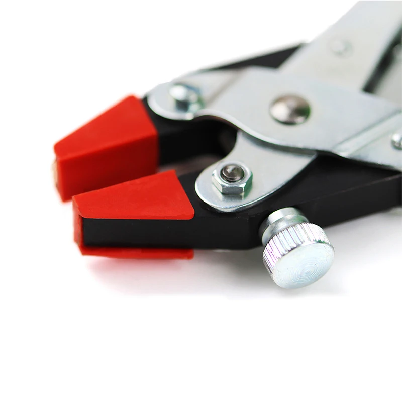 MAUN 4802160 Clamping Parallel Plier 160mm Return Spring Plastic Jaw Inserts Locking Screw HandsFree Jewelry Craft Hand Tool