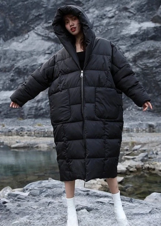 2026 European Winter New Women's Down Cotton Jacket Windproof Hooded Warm Oversized Cotton Jacket