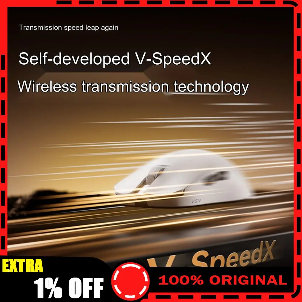 VGN Dragonfly F2 GT Mouse TriMode Wireless Mouse Lightweight Ergonomic Tri-Mode for PC Laptop Competitive Esports Gaming Office