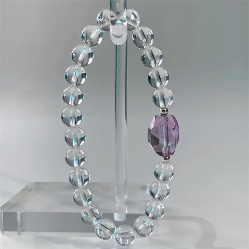 White , Shaped Amethyst Feel, Women's Bracelet