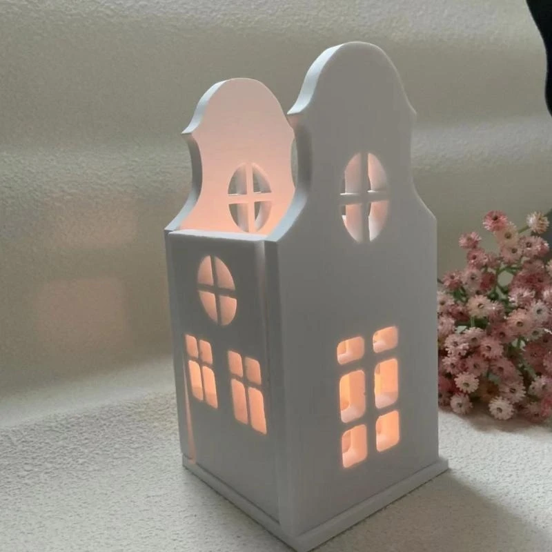 N5KA Sturdy Silicone House Holder Mold Set for Craft in Multiple Sizes