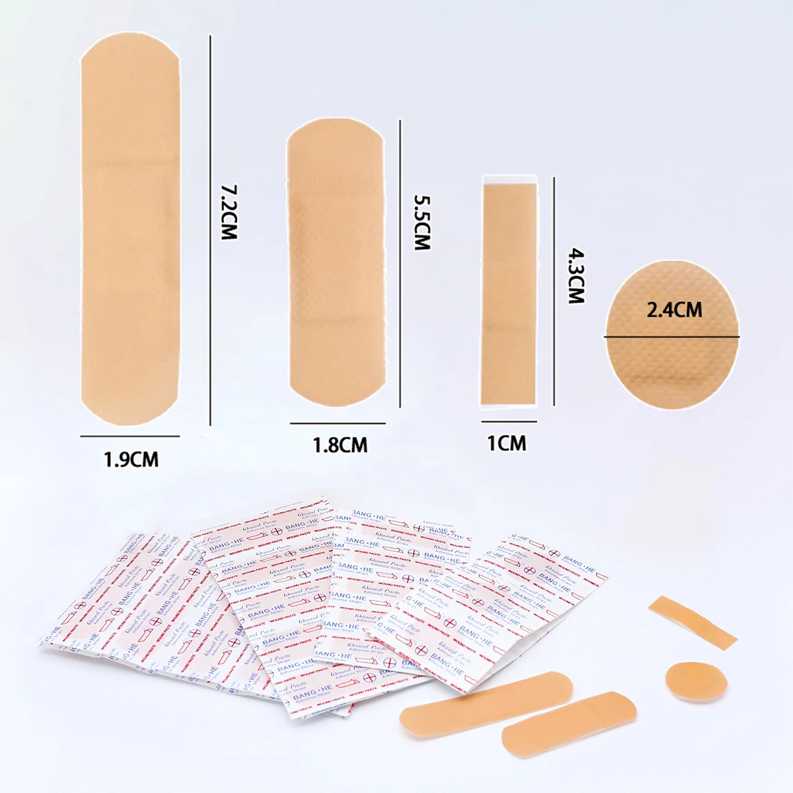 100pcs/lot Baby Skin Bandage Waterproof Breathable Adhesive Plaster Wound Stripes Hemostasis Sticker Band First Aid Bandage