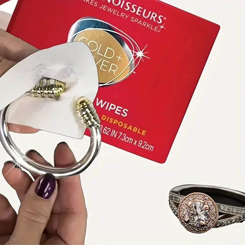 Professional Jewelry and Watch Polishing Paper Restores Shine for Diamonds Gold Platinum Silver Effortless Cleaning