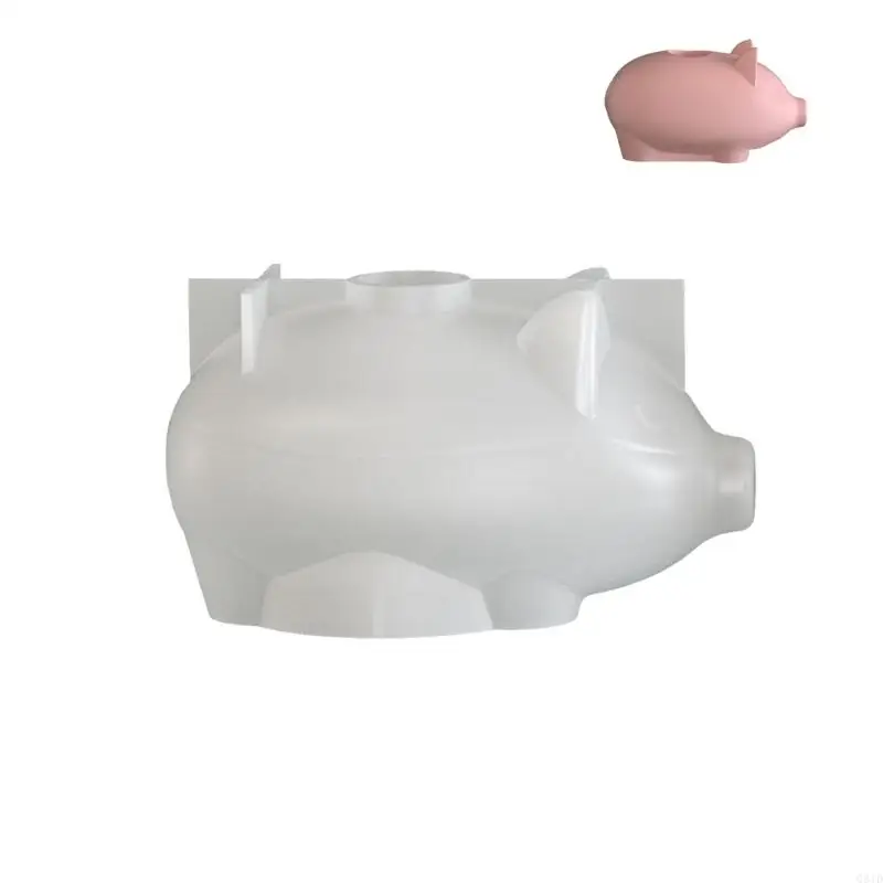 Sturdy Silicone Mold for Creating Crystal Drip Glues Pig Candle Holder Base Ornament Ideal DIY Enthusiasts Craft