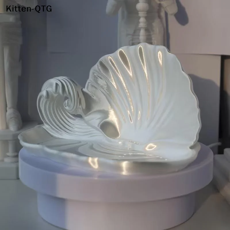 New Ocean Wave Seashell Shaped Exquisite Jewelry Storage Tray Stylish Accessory Tray For Jewelry Gift Storage Ornaments