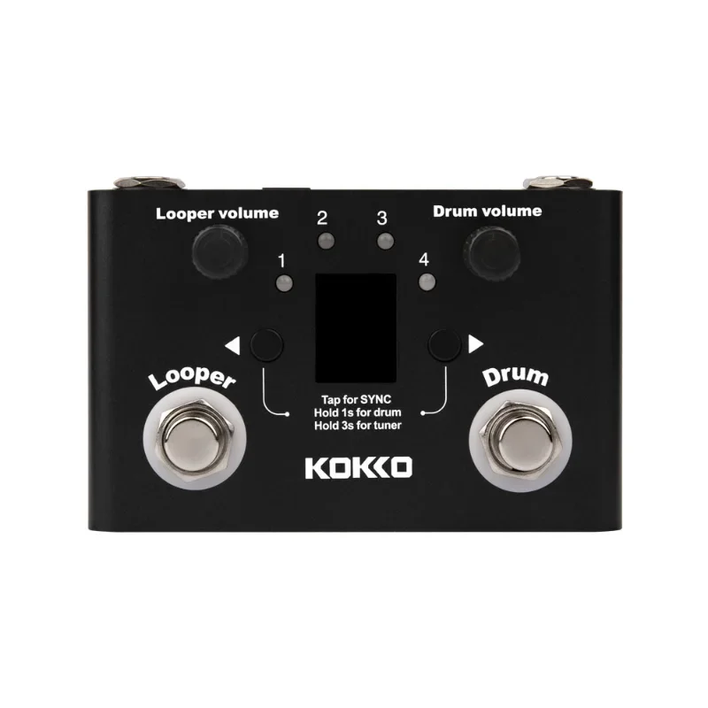 Kokko Fld-1 Electric Guitar Pedal Loop True Bypass Guitar Accessor Looper Effects Adjustable Vocal Reverb Equipment Drum Machine
