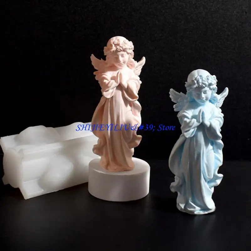 E21F 3D Angel Silicone Mold for Handmade and Gifts Wedding Decoration Mould