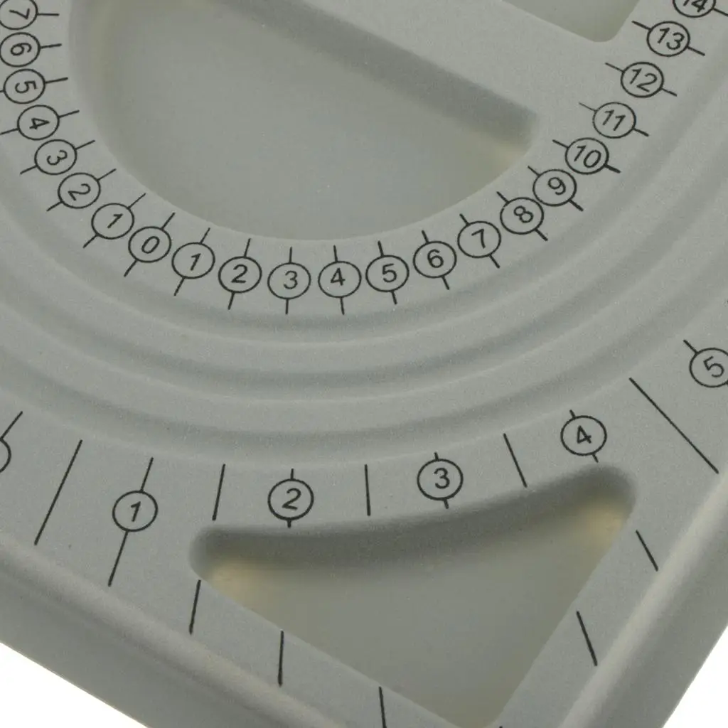 Jewelry Organizer Beads Board Tray Gray Craft Tool for Sorting Beads and Necklace Bracelet Making Projects
