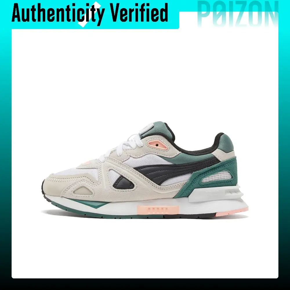 PUMA Mirage Mox Prism Vintage Cushioning Lightweight Low top Casual Shoes Unisex Gray White Green 380512-04