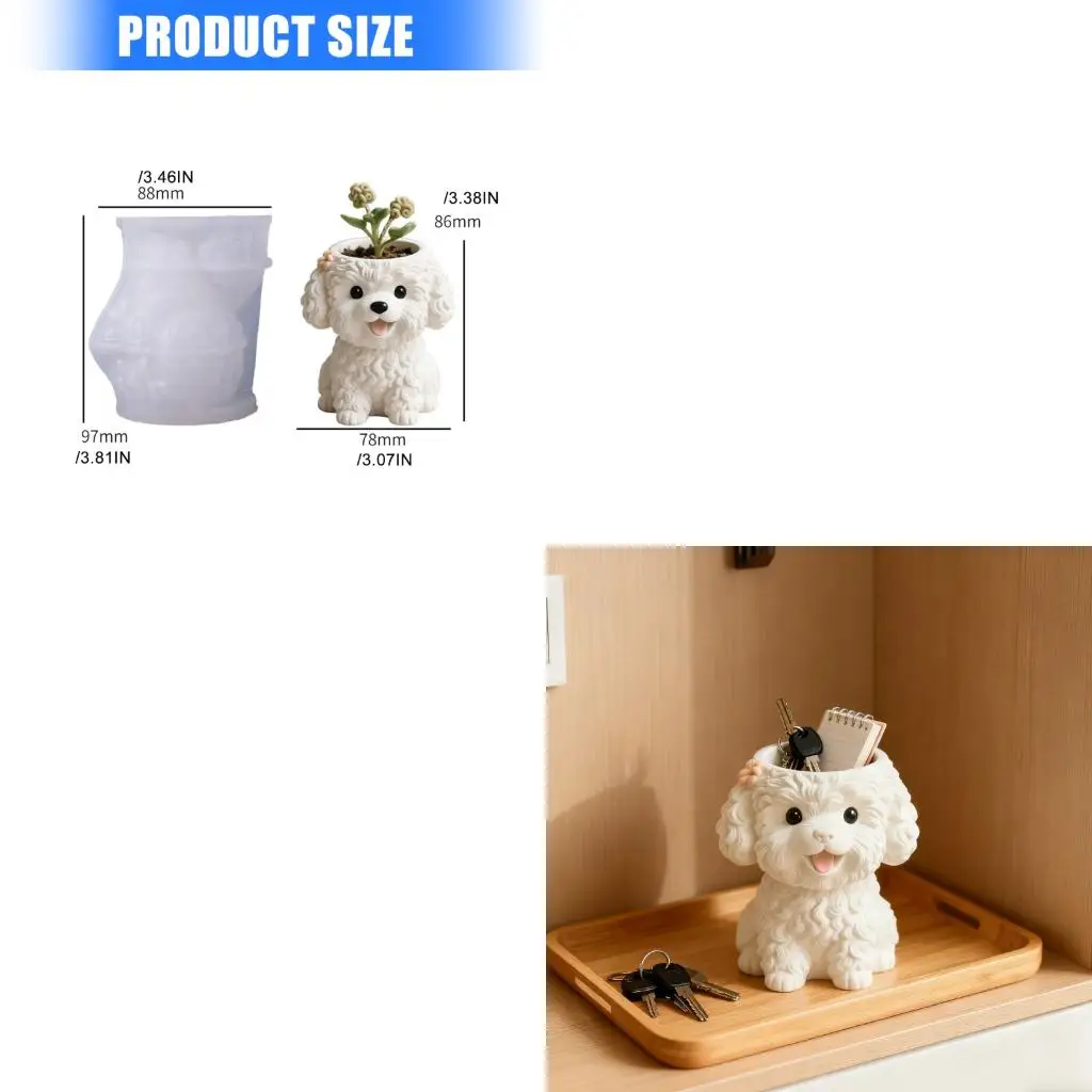  Silicone Mould for Handmade and Cement Flower Pots Creations Planter Mould