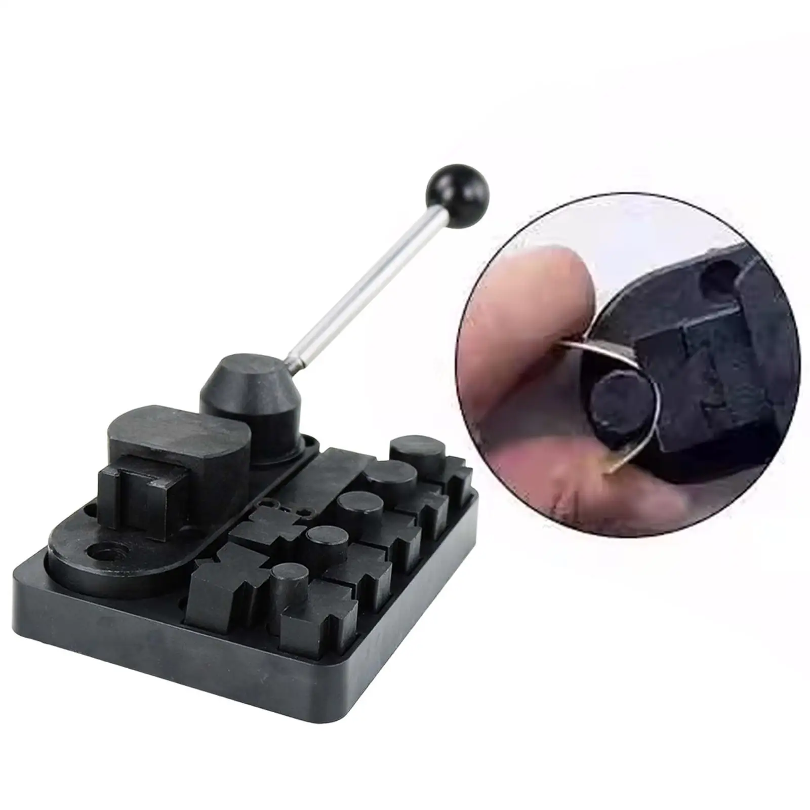 Ring Bending Tool Small Jewelry Making Ring Bending Machine Manual Tool Easy Carrying for Home Use Jewelry Shops Professionals