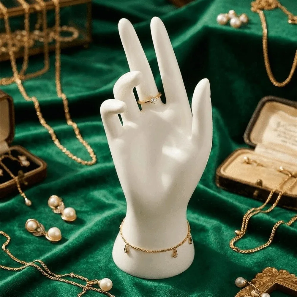 Realistic Jewelry Display Hand Model Elegant Sturdy Mannequin Hand Model 22cm Durable Bracelet Holder Jewelry Photography