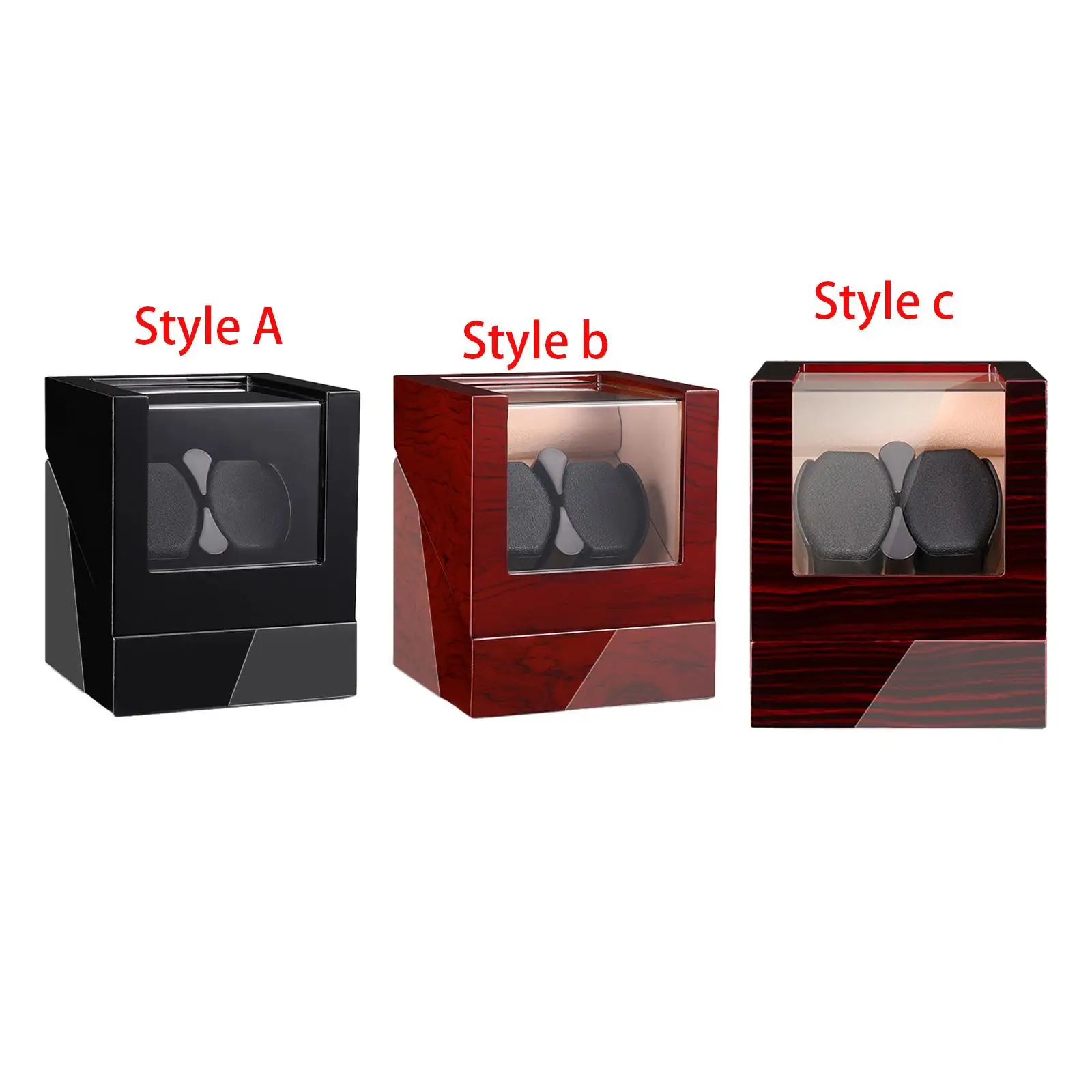 Double Watch Winders USB Watch Holder Watch Winder Box for Automatic Watch for Wristwatch Gifts Desktop Bedroom Women Men