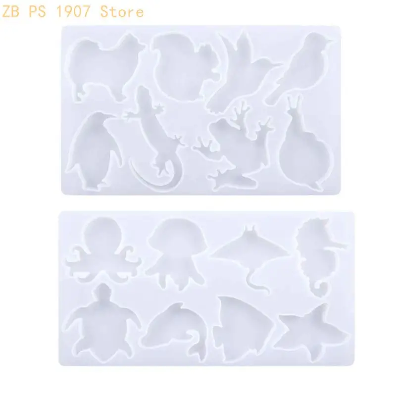 Dolphin Silicone Mold Pendant Charms Resin Mold Keychain Silicone Mold Crystal Epoxy Mold DIY Jewelry Casting Mould 55KA