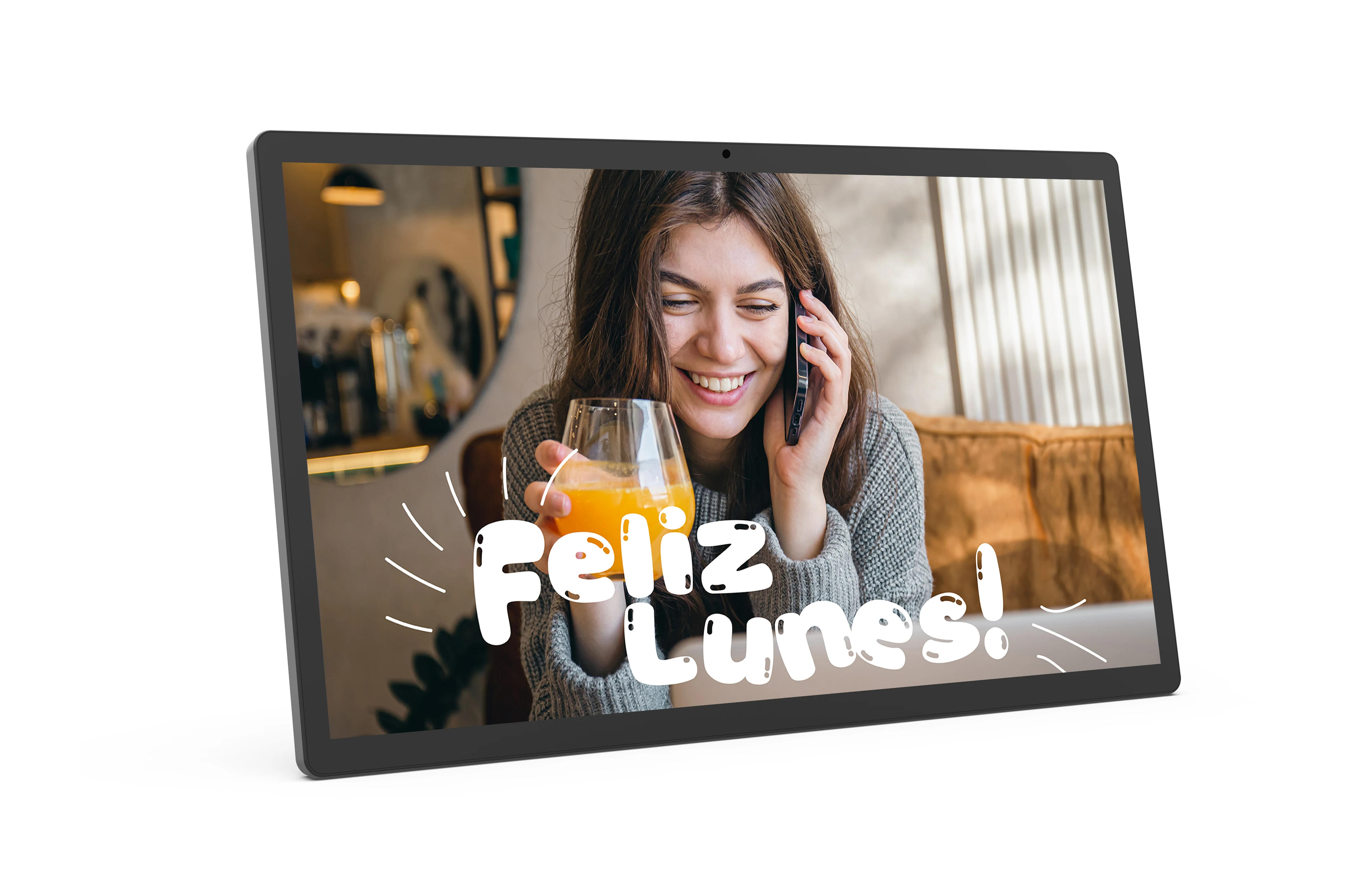 32 inch Thin Edge Android 14 Tablet POE Wall Mount Touch Screen 1920*1080 IPS HDMI Input, WIFI6, 8MP Camera Digital Signage