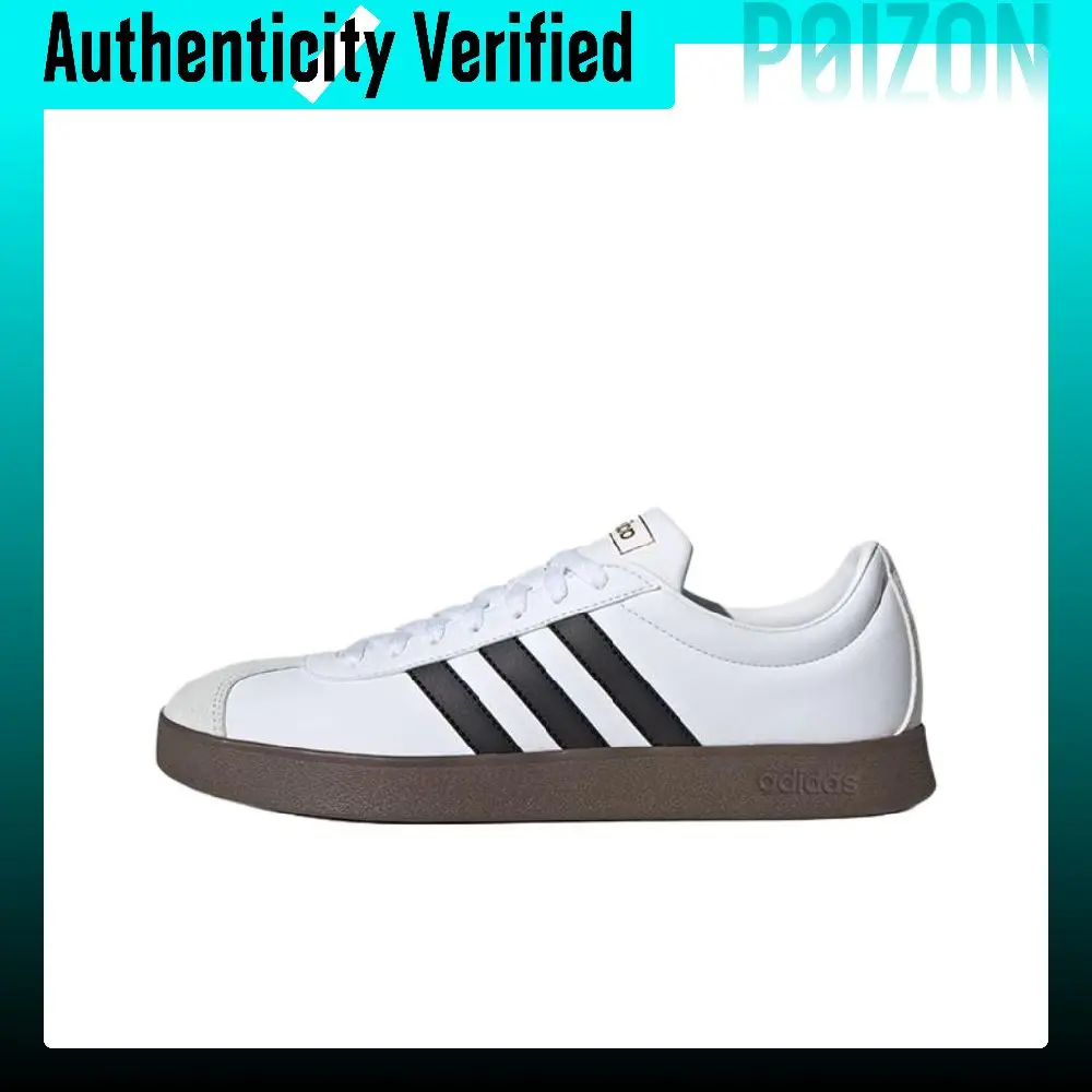 Adidas Vl Court Classic Low top Skateboard Shoes Unisex White Black JQ2470