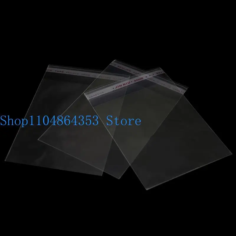 652F 100ps Clear Adhesive Lots DIY Jewelry Seal Plastic Bags 8x12cm 3.1"x4.7"